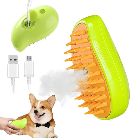 3-in-1 Pet Grooming Steam Brush