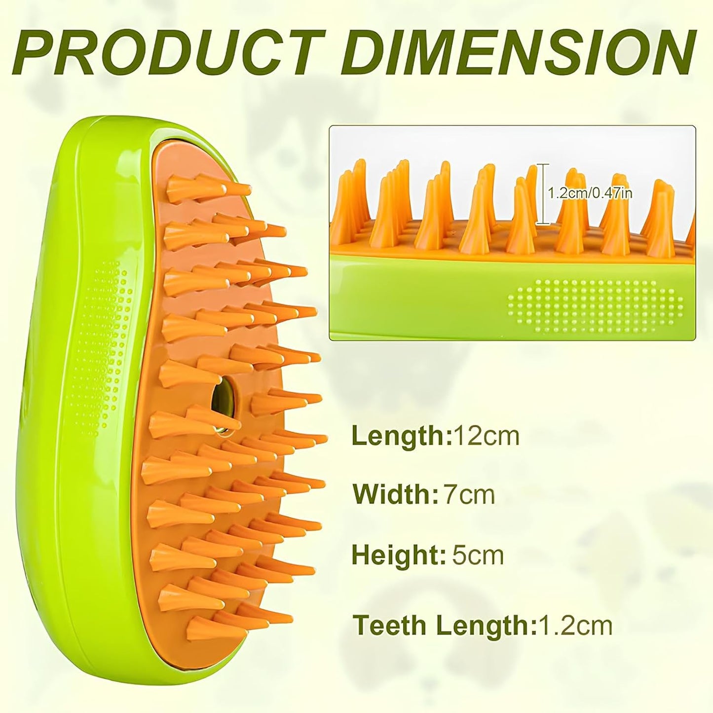 3-in-1 Pet Grooming Steam Brush