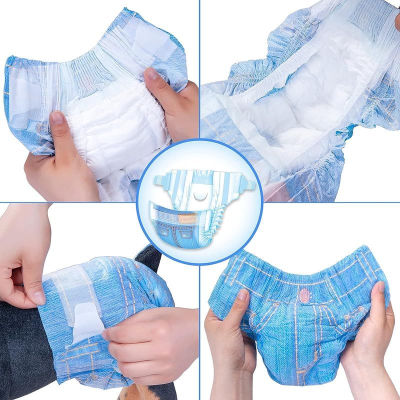 Soft & Absorbent Disposable Pet Diapers (Large, Pack of 10)