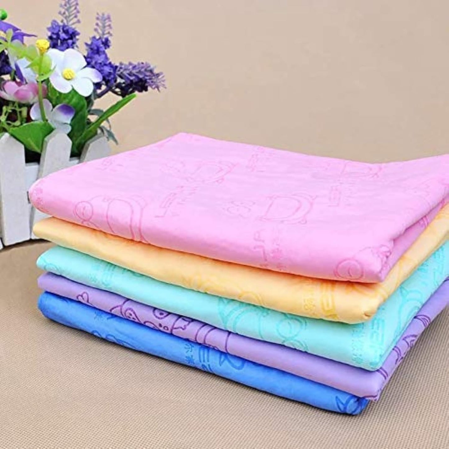 Pet Towel ? Ultra-Absorbent & Quick-Dry Microfiber Bath Towel for Pets | Colour May Vary