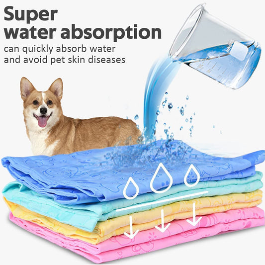 Pet Towel ? Ultra-Absorbent & Quick-Dry Microfiber Bath Towel for Pets | Colour May Vary
