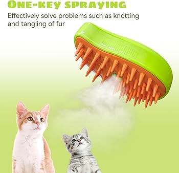 3-in-1 Pet Grooming Steam Brush